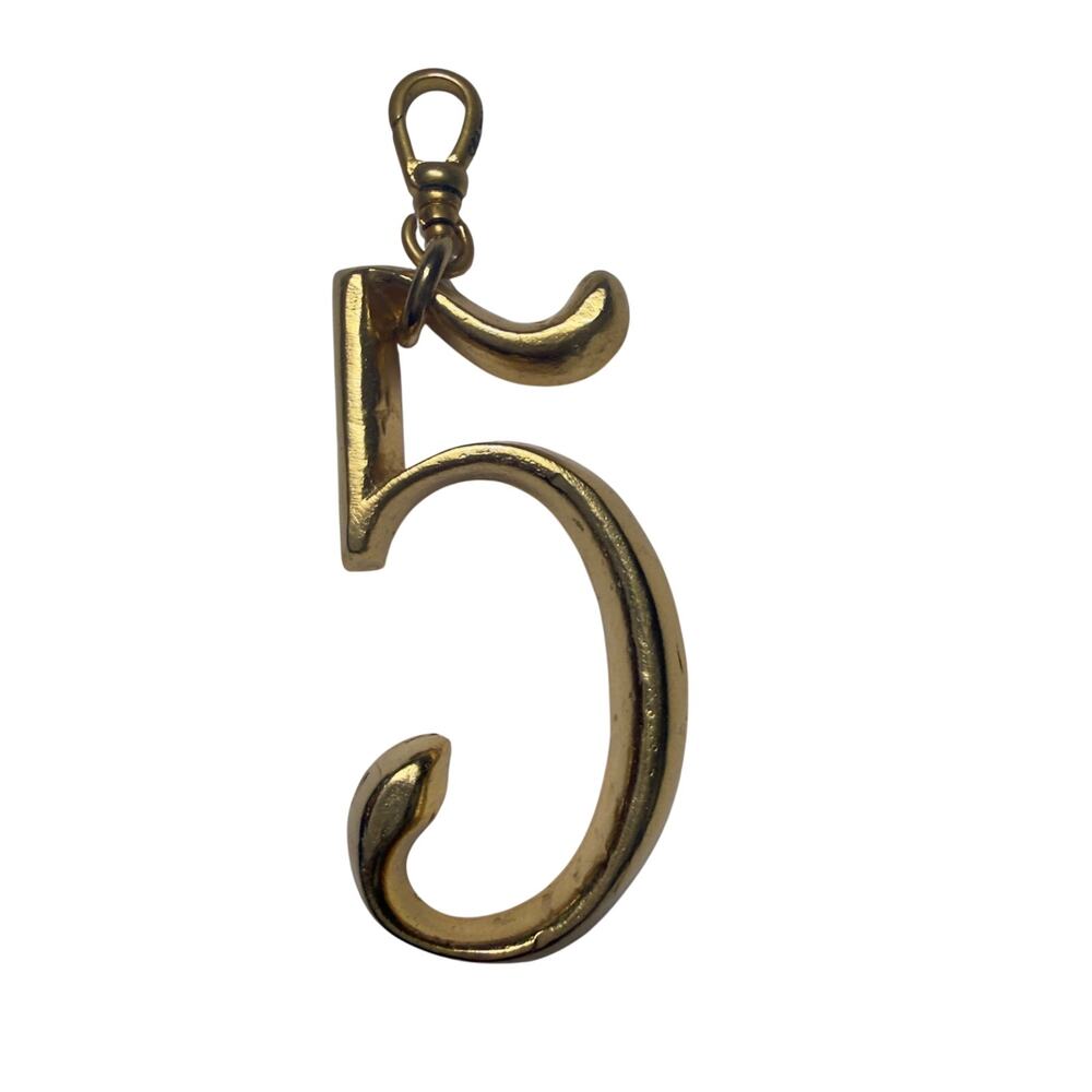 $125 Lulu Frost PLAZA NUMBER CHARM #5 LARGE - Picture 3 of 11